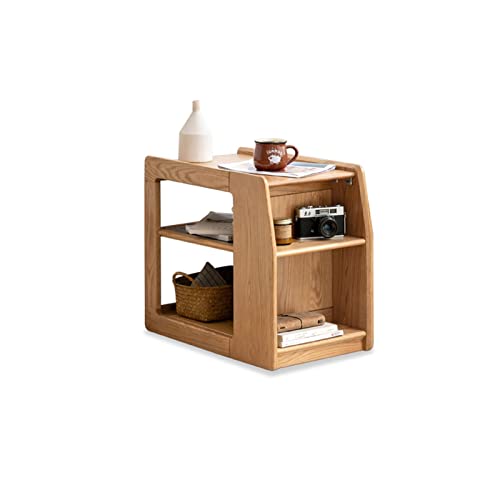 QINGGANG-0224 Sofa-Beistelltisch Rechteckiger Beistelltisch Büro Wohnzimmer Multifunktionale Aufbewahrungsseite Schlafzimmer Nachttisch Moderner mobiler Kleiner Couchtisch aus Holz von QINGGANG-0224