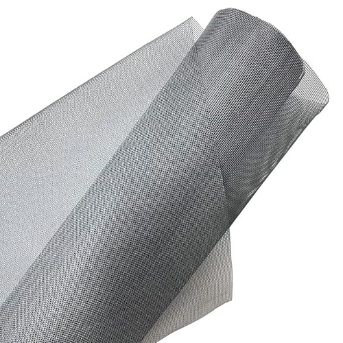 Fliegengitter Meterware, Fiberglas-Fliegengitter Gewebe 1.5 * 20m DIY Insektenschutz Gaze Fenster Mesh Schneidbar Ersatznetz für Balkontür Wohnzimmer Terrassentür, Grau von QINGLV