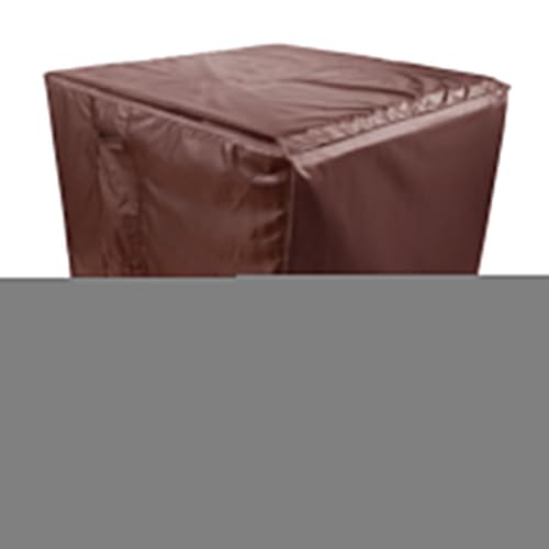Gartenmöbelabdeckungen, 80 x 80 x 80 cm, Abdeckung für Gartenmöbel, wasserdicht, winddicht, UV-Schutz, für Tisch und Sofas, Braun von QINGLV