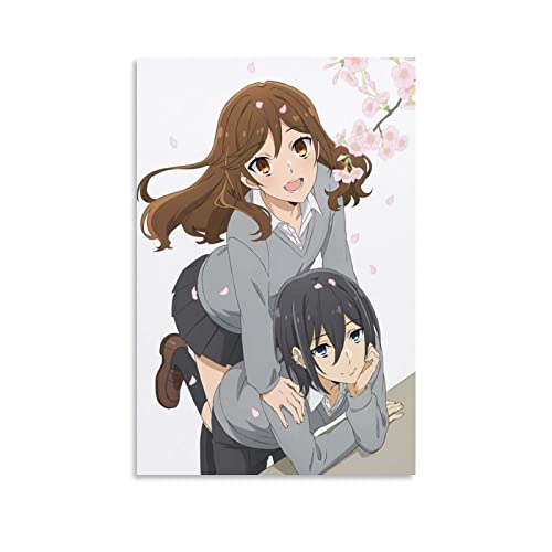 Horimiyaa Anime Charakter Art Poster Miyamura Izumi und Hori Kyśko Poster 28 Wandkunst Poster Geschenke Schlafzimmer Drucke Home Decor Hängende Bild Leinwand Malerei Poster 20 x 30 cm von QINGRONG