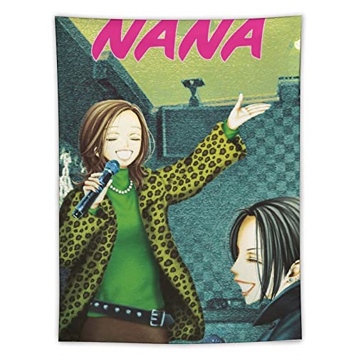QINGRONG Anime Nana Japan Poster Wandteppich Schriftrolle Polyester Wandteppiche Kunst Malerei Bild Schlafzimmer Dekor Zuhause 152,4 x 203,2 cm von QINGRONG