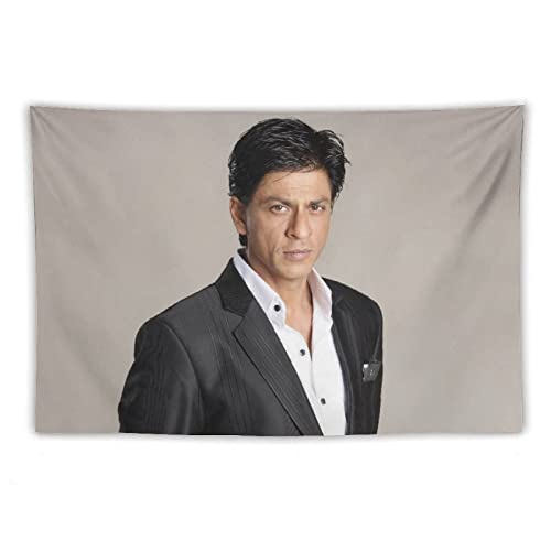 QINGRONG Shahrukh Khan berühmter Schauspieler-Poster, Indien, Tapisserie, coole Kunstwerke, Malerei, Wandkunst, Polyester-Drucke, hängende Bild, Heimdekoration, Wandteppiche, Geschenkidee, 101,6 x von QINGRONG