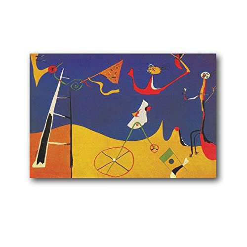 Joan Miro Circus Surrealism Artworks Poster Home Decor Poster Wandkunst Schlafzimmer Dekorative Raum Ästhetik 60 x 90 cm von QINGYUAN