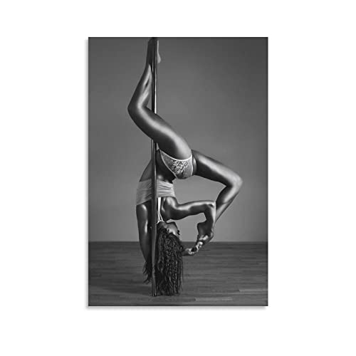 Pole Dance Lady Schwarz und Weiß Foto-Kunst-Poster Gemälde Leinwand Wandkunst Wohnzimmer 40 x 60 cm Pole Dance Lady Schwarz und Weiß Foto-Kunst-Poster Gemälde Leinwand Wandkunst Wohnzimmer 40 x 60 cm von QINGYUAN