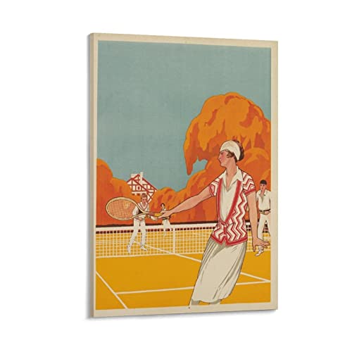 Tennis Vintage Sport Poster Sommer Deco Wanddekoration Modern Home Artworks 40 x 60 cm von QINGYUAN
