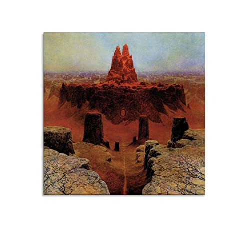 Zdzislaw Beksinski Surrealismus abstrakte Kunst Poster Leinwand Wand Kunstdrucke Poster Foto Bild Gemälde Poster Raumdekor 30 x 30 cm von QINGYUAN