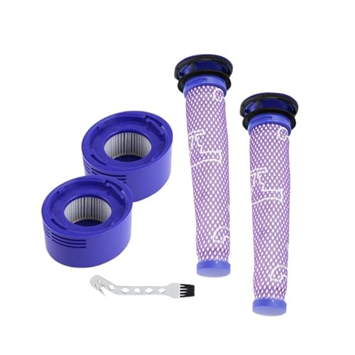 Kompatibel mit Dyson V6 V7 V8. Ersatzteile for Handstaubsaugerroboter, Hepa-Filter vorne und hinten, Heimzubehör(Set 4) von QINGZHID