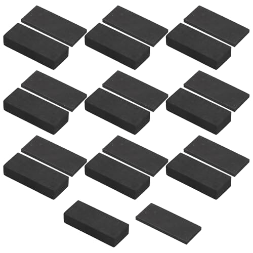 20 Stück Selbstklebend Wandschutz Bett, Selbstklebend Wandschutz,Wandpuffer Schaumstoff, Kopfteil Stopper, Eva Foam Abstandshalter Wand, Möbel Wandschutz Anti-Shake (Schwarz, A) von QINGZY