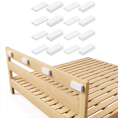 20 Stück Selbstklebend Wandschutz Bett, Wandpuffer Schaumstoff, Selbstklebend Wandschutz, Kopfteil Stopper, Eva Foam Abstandshalter Wand, Möbel Wandschutz, Anti-Shake Bettrahmen Geräuschstopper Wandsc von QINGZY