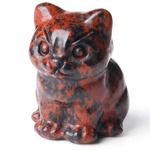 QINJIEJIE Katzen Deko Roter Obsidian Katzendeko Geschenk für Katzenliebhaber Renteneintritt Geschenk Frau Büro Deko Kawaii Schreibtisch Dekoration Gartenfigur QINJIEJIE Katzen Deko Roter Obsidian Katzendeko Geschenk für Katzenliebhaber Renteneintritt Geschenk Frau Büro Deko Kawaii Schreibtisch Dekoration Gartenfigur von QINJIEJIE