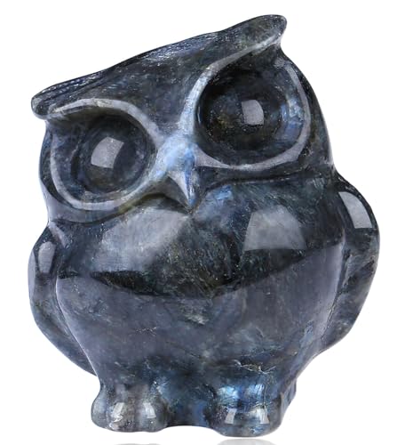 QINJIEJIE Schwarze Labradorit-Kristalle, Eulen-Figuren, natürlicher geschnitzter Stein, Dekoration, polierter Edelstein, Statue, Schreibtisch, Weisheit, Edelstein, Skulptur, Zimmer, Zuhause, Büro, QINJIEJIE Schwarze Labradorit-Kristalle, Eulen-Figuren, natürlicher geschnitzter Stein, Dekoration, polierter Edelstein, Statue, Schreibtisch, Weisheit, Edelstein, Skulptur, Zimmer, Zuhause, Büro, von QINJIEJIE