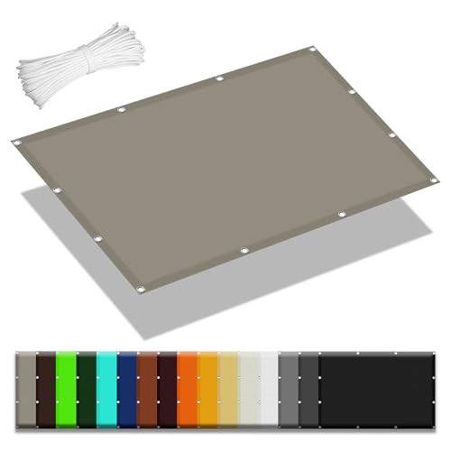 Sonnensegel 1.5 x 3.5 m Rechteckig Wasserdicht Sonnenschutz Windschutz Wasserdicht Rechteckig mit Ösen Segeltuch 4 × 1.5 M Seile für Garten Terrasse Camping Outdoor, Khaki Sonnensegel 1.5 x 3.5 m Rechteckig Wasserdicht Sonnenschutz Windschutz Wasserdicht Rechteckig mit Ösen Segeltuch 4 × 1.5 M Seile für Garten Terrasse Camping Outdoor, Khaki von QINLIGAO