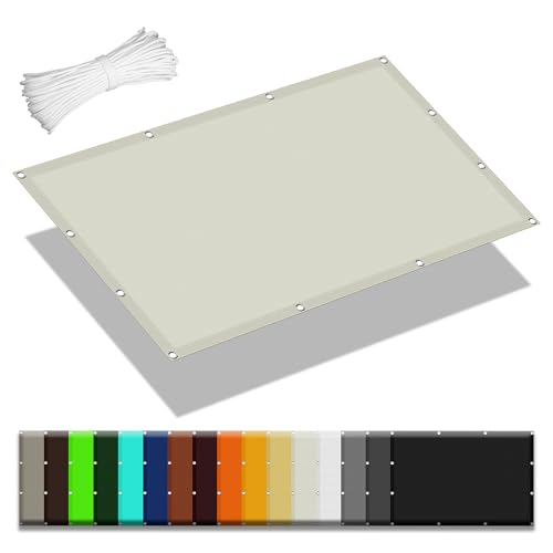 Sonnensegel 1.8 x 2.4 m Rechteckig Wasserdicht Sonnenschutz Windschutz Wasserdicht Rechteckig mit Ösen Segeltuch 4 × 1.5 M Seile für Garten Terrasse Camping Outdoor, Beige Sonnensegel 1.8 x 2.4 m Rechteckig Wasserdicht Sonnenschutz Windschutz Wasserdicht Rechteckig mit Ösen Segeltuch 4 × 1.5 M Seile für Garten Terrasse Camping Outdoor, Beige von QINLIGAO