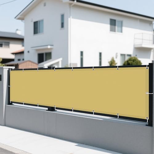 Sonnensegel Wasserfest 285 x 670 cm Rechteckig Wasserdicht 98% UV Schutz Pergola-Schattenspender Ersatz-Vordach mit Spannseilen mit Ösen für Terrasse Garten, Creme Farben Sonnensegel Wasserfest 285 x 670 cm Rechteckig Wasserdicht 98% UV Schutz Pergola-Schattenspender Ersatz-Vordach mit Spannseilen mit Ösen für Terrasse Garten, Creme Farben von QINLIGAO