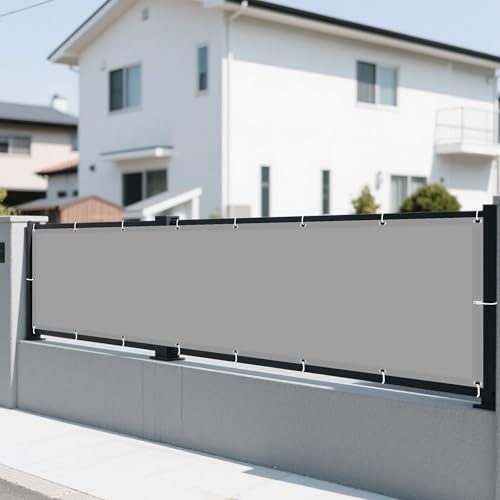 Sonnensegel Wasserfest 565 x 770 cm Rechteckig Wasserdicht 98% UV Schutz Pergola-Schattenspender Ersatz-Vordach mit Spannseilen mit Ösen für Terrasse Garten, Hellgrau Sonnensegel Wasserfest 565 x 770 cm Rechteckig Wasserdicht 98% UV Schutz Pergola-Schattenspender Ersatz-Vordach mit Spannseilen mit Ösen für Terrasse Garten, Hellgrau von QINLIGAO