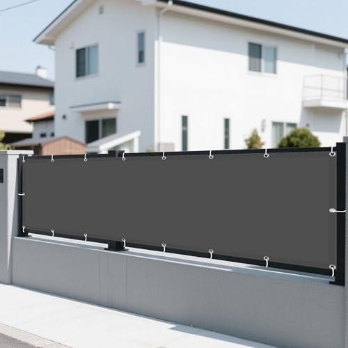 Sonnensegel Wasserfest 605 x 630 cm Rechteckig Wasserdicht 98% UV Schutz Pergola-Schattenspender Ersatz-Vordach mit Spannseilen mit Ösen für Terrasse Garten, Dunkelgrau Sonnensegel Wasserfest 605 x 630 cm Rechteckig Wasserdicht 98% UV Schutz Pergola-Schattenspender Ersatz-Vordach mit Spannseilen mit Ösen für Terrasse Garten, Dunkelgrau von QINLIGAO