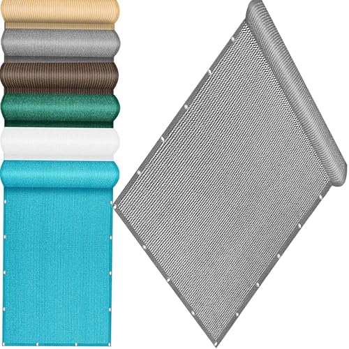QINLIQIN Garten Sonnensegel 100 x 168 cm Balkon Sichtschutz Ohne Bohren Windschutz Sonnenschutz mit Ösen, Nylon Kabelbinder Und Kordel für Terrasse, Garten, Hellgrau QINLIQIN Garten Sonnensegel 100 x 168 cm Balkon Sichtschutz Ohne Bohren Windschutz Sonnenschutz mit Ösen, Nylon Kabelbinder Und Kordel für Terrasse, Garten, Hellgrau von QINLIQIN
