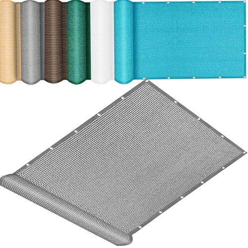 QINLIQIN Sonnensegel Rechteckig 170 x 280 cm Blickdicht Balkonnetz Blickdichte Windschutz Reißfest mit Ösen, Nylon Kabelbinder Und Kordel für Wohnungsgeländer, Hellgrau QINLIQIN Sonnensegel Rechteckig 170 x 280 cm Blickdicht Balkonnetz Blickdichte Windschutz Reißfest mit Ösen, Nylon Kabelbinder Und Kordel für Wohnungsgeländer, Hellgrau von QINLIQIN