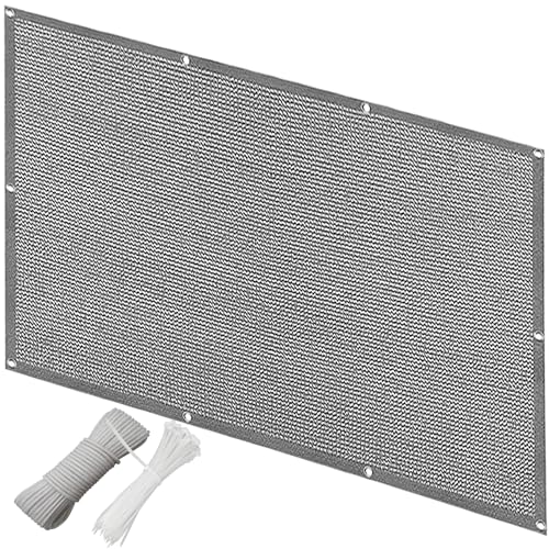 QINLIQIN Sonnensegel inkl Befestigungsseile 0.3 x 4.5 m Balkon Sichtschutz Zaunblende Uv-Schutz Wind Und Wetterfest mit Ösen, Nylon Kabelbinder Und Kordel für Wohnungsgeländer, Hellgrau QINLIQIN Sonnensegel inkl Befestigungsseile 0.3 x 4.5 m Balkon Sichtschutz Zaunblende Uv-Schutz Wind Und Wetterfest mit Ösen, Nylon Kabelbinder Und Kordel für Wohnungsgeländer, Hellgrau von QINLIQIN