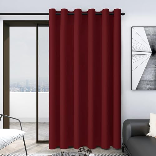 QINLIQIN Verdunkelung Thermovorhang 1 Stück 155 x 310 cm Kälteschutz Gardinen Schlafzimmer Modern Und Langlebig, Lärmschutz Größe Und Farbe Wählbar, Weinrot QINLIQIN Verdunkelung Thermovorhang 1 Stück 155 x 310 cm Kälteschutz Gardinen Schlafzimmer Modern Und Langlebig, Lärmschutz Größe Und Farbe Wählbar, Weinrot von QINLIQIN