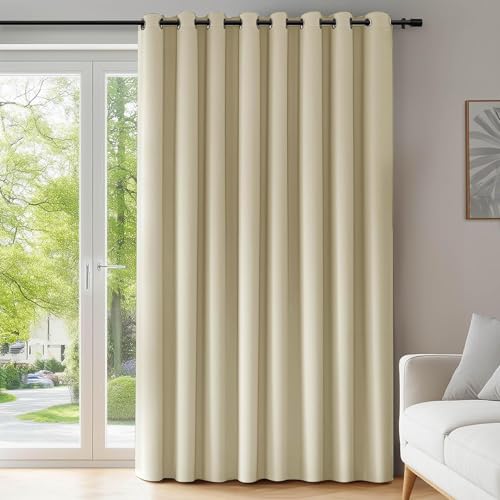 Vorhänge Blickdicht Wohnzimmer 1 Stück 230 x 210 cm Schallschutz Vorhang Modern Und Langlebig, Lärmschutz in Vielen Farben Und Größen, Beige Vorhänge Blickdicht Wohnzimmer 1 Stück 230 x 210 cm Schallschutz Vorhang Modern Und Langlebig, Lärmschutz in Vielen Farben Und Größen, Beige von QINLIQIN