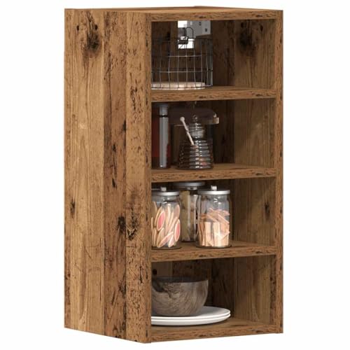 Hängeschrank Riga Altholz-Optik Moderner Küchenschrank aus Eichenholz mit viel Stauraum und elegantem Design 30x29,5x60 cm Holzwerkstoff von QINXIXINAIXI
