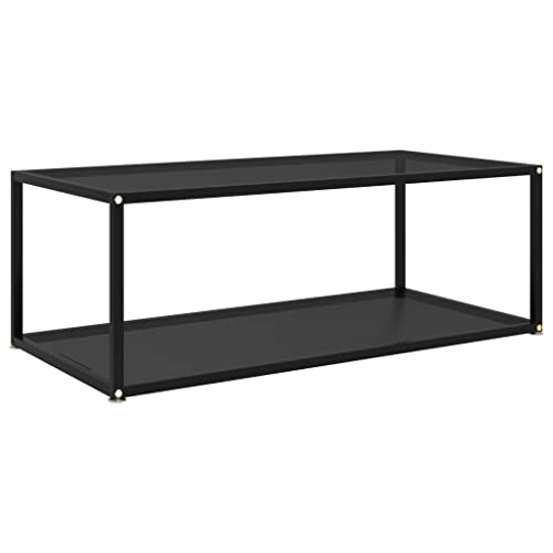 Moderner Couchtisch mit 2-stufigem Design aus Hartglas und Stahl – Stabiler Beistelltisch mit großer Ablagefläche für Wohnzimmer Moderner Couchtisch mit 2-stufigem Design aus Hartglas und Stahl – Stabiler Beistelltisch mit großer Ablagefläche für Wohnzimmer von QINXIXINAIXI