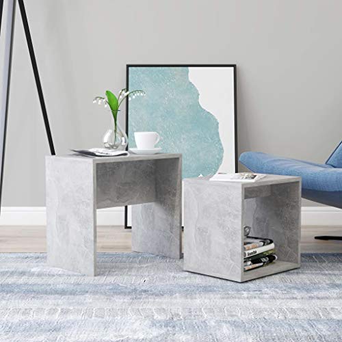 QINXIXINAIXI 2-teiliger Couchtisch-Set aus Holzwerkstoff, platzsparend mit Regaldesign für Wohnzimmer, Schlafzimmer oder Büro, multifunktional und stabil QINXIXINAIXI 2-teiliger Couchtisch-Set aus Holzwerkstoff, platzsparend mit Regaldesign für Wohnzimmer, Schlafzimmer oder Büro, multifunktional und stabil von QINXIXINAIXI