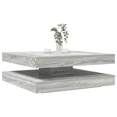 QINXIXINAIXI 360° Drehbarer Couchtisch aus Holzwerkstoff mit Stauraum, Moderner Wohnzimmertisch mit Drehplatte und Ablagefläche für Bücher und Zeitschriften QINXIXINAIXI 360° Drehbarer Couchtisch aus Holzwerkstoff mit Stauraum, Moderner Wohnzimmertisch mit Drehplatte und Ablagefläche für Bücher und Zeitschriften von QINXIXINAIXI