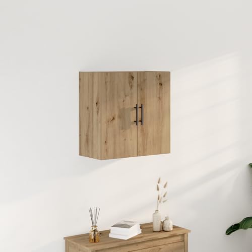 QINXIXINAIXI Artisan Oak Stauraum Schrank mit Regalen, Schlanker Eichenschrank für Wohnzimmer und Schlafzimmer, Moderner Kleiderschrank mit Türen und Stauraumlösung von QINXIXINAIXI