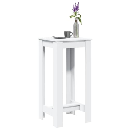 QINXIXINAIXI Bartisch Weiß Dinner Table Esszimmer für Restaurant 51x50x103,5 cm Holzwerkstoff von QINXIXINAIXI