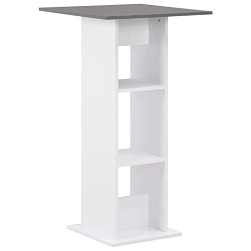 QINXIXINAIXI Bartisch Weiß und Anthrazitgrau Dinner Table Mahlzeitentisch für Restaurant 60x60x110 cm QINXIXINAIXI Bartisch Weiß und Anthrazitgrau Dinner Table Mahlzeitentisch für Restaurant 60x60x110 cm von QINXIXINAIXI
