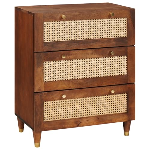 QINXIXINAIXI Bohemian Kommode aus Massivholz mit Schubladen, Mangoholz Sideboard für Schlafzimmer und Wohnzimmer Aufbewahrung von QINXIXINAIXI