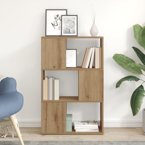 QINXIXINAIXI Bücherständer Eichenholz Holzwerkstoff tv ständer tv Regal Sideboard Wohnzimmer hängeschrank 60 x 24 x 94 cm von QINXIXINAIXI