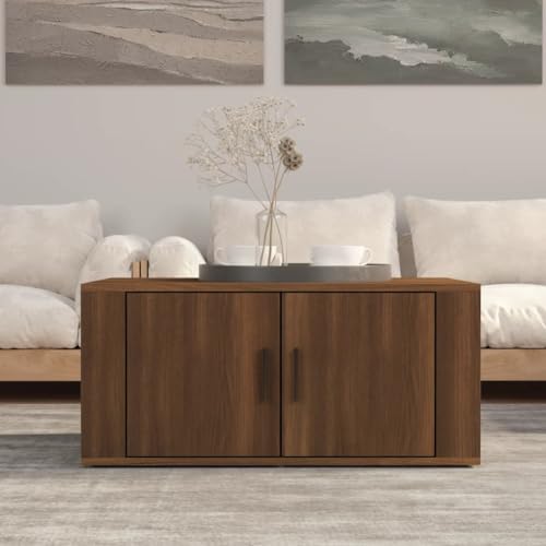 QINXIXINAIXI Couchtisch aus Holzwerkstoff mit 2 Fächern und Tür, Beistelltisch mit Stauraum für Wohnzimmer, Stabiler Tisch mit glatter Oberfläche und Montageanleitung. QINXIXINAIXI Couchtisch aus Holzwerkstoff mit 2 Fächern und Tür, Beistelltisch mit Stauraum für Wohnzimmer, Stabiler Tisch mit glatter Oberfläche und Montageanleitung. von QINXIXINAIXI