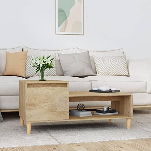 QINXIXINAIXI Couchtisch aus Holzwerkstoff mit Stauraum, Ablagefach und Tür für Wohnzimmer, Beistelltisch mit glatter Oberfläche und Feuchtigkeitsbeständigkeit QINXIXINAIXI Couchtisch aus Holzwerkstoff mit Stauraum, Ablagefach und Tür für Wohnzimmer, Beistelltisch mit glatter Oberfläche und Feuchtigkeitsbeständigkeit von QINXIXINAIXI