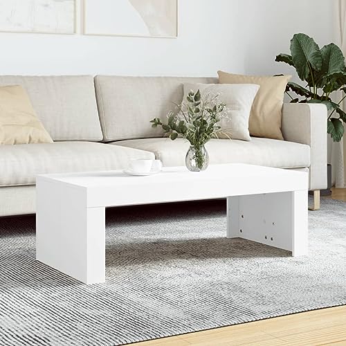 QINXIXINAIXI Eleganter Couchtisch aus Holzwerkstoff mit modernem Design fürs Wohnzimmer – Feuchtigkeitsbeständig, stabil und leicht zu reinigen von QINXIXINAIXI