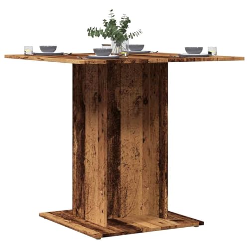 QINXIXINAIXI Esstisch Altholz-Optik Küchentisch Tafel für Restaurant 80x80x75 cm Holzwerkstoff QINXIXINAIXI Esstisch Altholz-Optik Küchentisch Tafel für Restaurant 80x80x75 cm Holzwerkstoff von QINXIXINAIXI