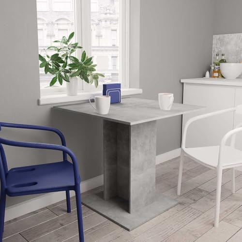 QINXIXINAIXI Esstisch Betongrau Dinner Table Familientisch für Innenraum 80x80x75 cm Holzwerkstoff QINXIXINAIXI Esstisch Betongrau Dinner Table Familientisch für Innenraum 80x80x75 cm Holzwerkstoff von QINXIXINAIXI