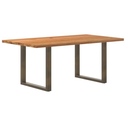 QINXIXINAIXI Esstisch Hellbraun Dinner Table Pflegeleichter Tisch für Innenraum 180x100x74 cm Massivholz Eiche Rechteckig QINXIXINAIXI Esstisch Hellbraun Dinner Table Pflegeleichter Tisch für Innenraum 180x100x74 cm Massivholz Eiche Rechteckig von QINXIXINAIXI
