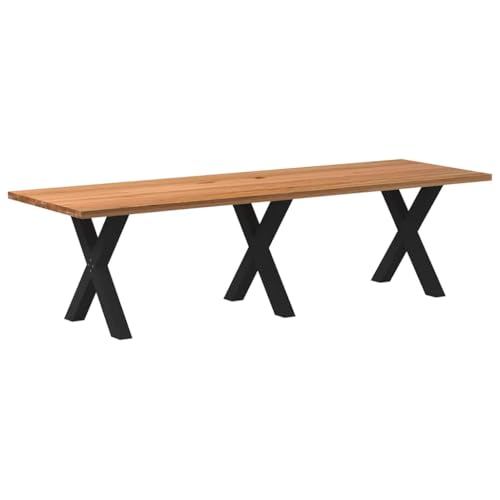 QINXIXINAIXI Esstisch Hellbraun Küchentisch Esszimmer für Küche 280x90x74 cm Massivholz Eiche Rechteckig QINXIXINAIXI Esstisch Hellbraun Küchentisch Esszimmer für Küche 280x90x74 cm Massivholz Eiche Rechteckig von QINXIXINAIXI