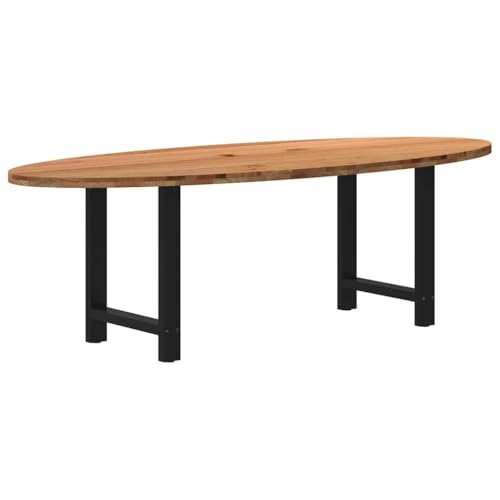 QINXIXINAIXI Esstisch Hellbraun Küchentisch Esszimmertisch für Restaurant 240x100x74 cm Massivholz Eiche Oval QINXIXINAIXI Esstisch Hellbraun Küchentisch Esszimmertisch für Restaurant 240x100x74 cm Massivholz Eiche Oval von QINXIXINAIXI