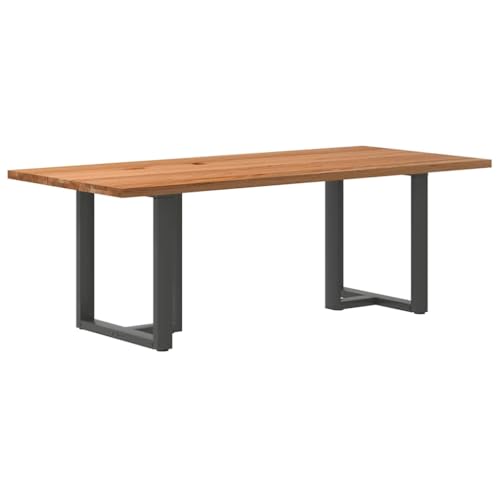 QINXIXINAIXI Esstisch Hellbraun Massiver Esstisch Speisetisch für Innenraum 220x100x74 cm Massivholz Eiche Rechteckig QINXIXINAIXI Esstisch Hellbraun Massiver Esstisch Speisetisch für Innenraum 220x100x74 cm Massivholz Eiche Rechteckig von QINXIXINAIXI
