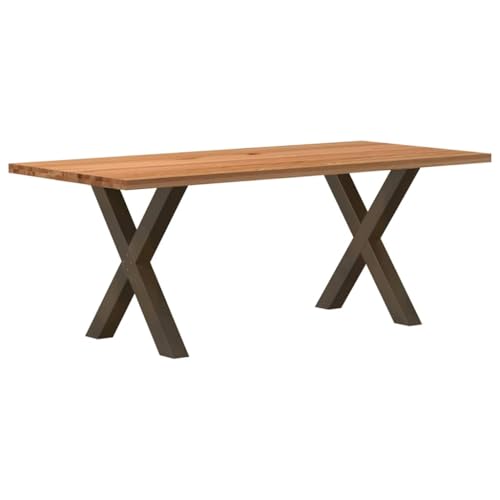 QINXIXINAIXI Esstisch Hellbraun Pflegeleichter Tisch Dinner Table für Innenraum 200x90x74 cm Massivholz Eiche Rechteckig QINXIXINAIXI Esstisch Hellbraun Pflegeleichter Tisch Dinner Table für Innenraum 200x90x74 cm Massivholz Eiche Rechteckig von QINXIXINAIXI