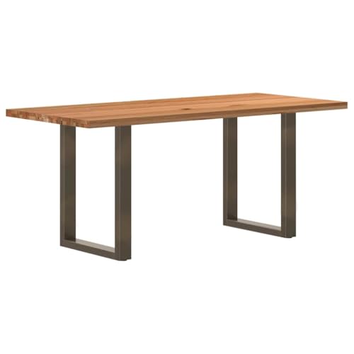 QINXIXINAIXI Esstisch Hellbraun Pflegeleichter Tisch Küchentisch für Küche 180x90x74 cm Massivholz Eiche Rechteckig von QINXIXINAIXI