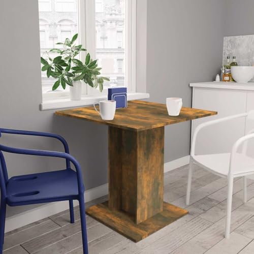 QINXIXINAIXI Esstisch Räuchereiche Esszimmer Mahlzeitentisch für Restaurant 80x80x75 cm Holzwerkstoff QINXIXINAIXI Esstisch Räuchereiche Esszimmer Mahlzeitentisch für Restaurant 80x80x75 cm Holzwerkstoff von QINXIXINAIXI