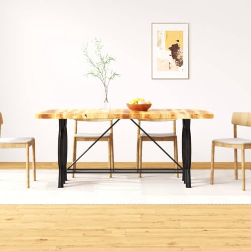 QINXIXINAIXI Esstisch Raues Massives Mangoholz Dinner Table Esszimmer für Restaurant 180 cm von QINXIXINAIXI