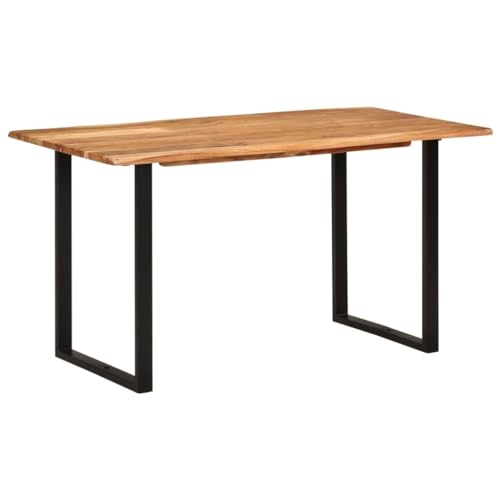QINXIXINAIXI Esstisch Tisch für Küche Küchentisch für Küche 140×70×76 cm Akazie-Massivholz von QINXIXINAIXI