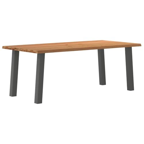 QINXIXINAIXI Esstisch mit Baumkanten Dinner Table Mahlzeitentisch für Küche 200x100x74 cm Massivholz Eiche Rechteck QINXIXINAIXI Esstisch mit Baumkanten Dinner Table Mahlzeitentisch für Küche 200x100x74 cm Massivholz Eiche Rechteck von QINXIXINAIXI