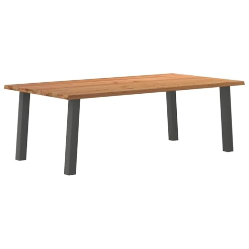 QINXIXINAIXI Esstisch mit Baumkanten Speisetisch Tafel für Restaurant 220x120x74 cm Massivholz Eiche Rechteck QINXIXINAIXI Esstisch mit Baumkanten Speisetisch Tafel für Restaurant 220x120x74 cm Massivholz Eiche Rechteck von QINXIXINAIXI